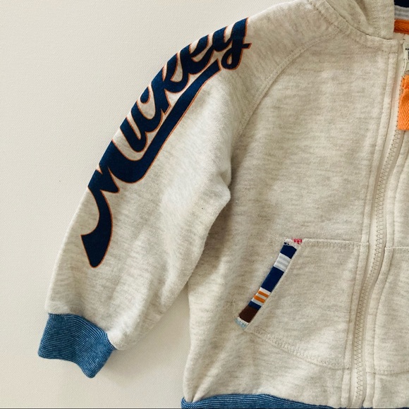 Disney Mickey Mouse Toddler Boy Terry Hoodie Zip - Picture 3 of 11